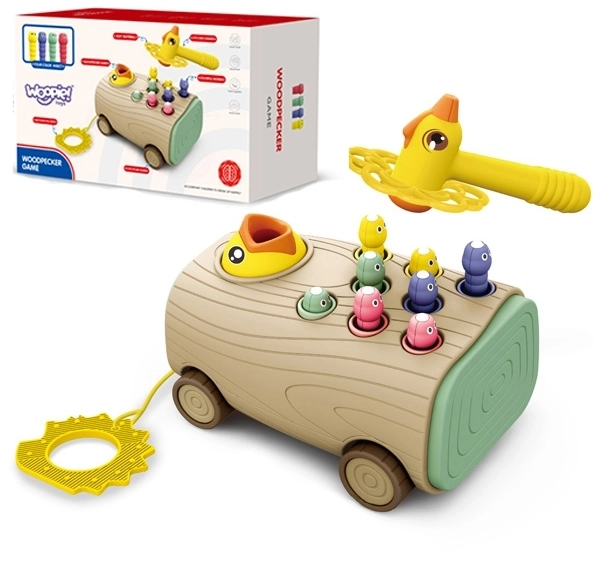 Houten speelgoed WOOPIE voor kinderen - hamer en magnetisch spel