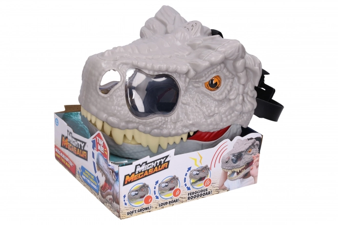 Dinosaurus hoofdmasker met effecten 28 cm