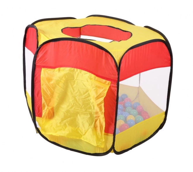 PIXINO Droog zwembad, tent met ballen rood-geel
