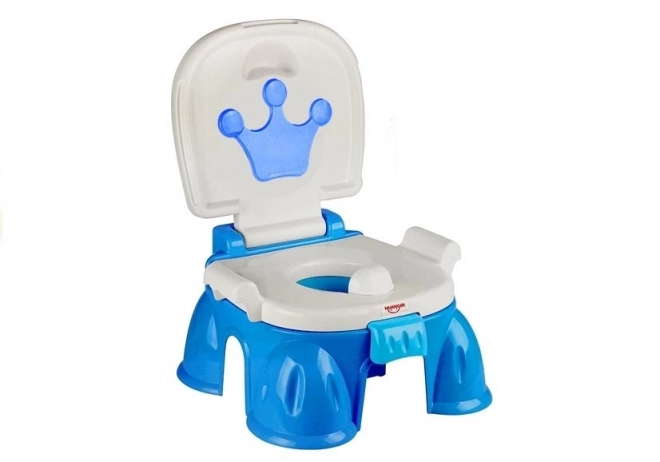Blauwe potje met kroon voor kind