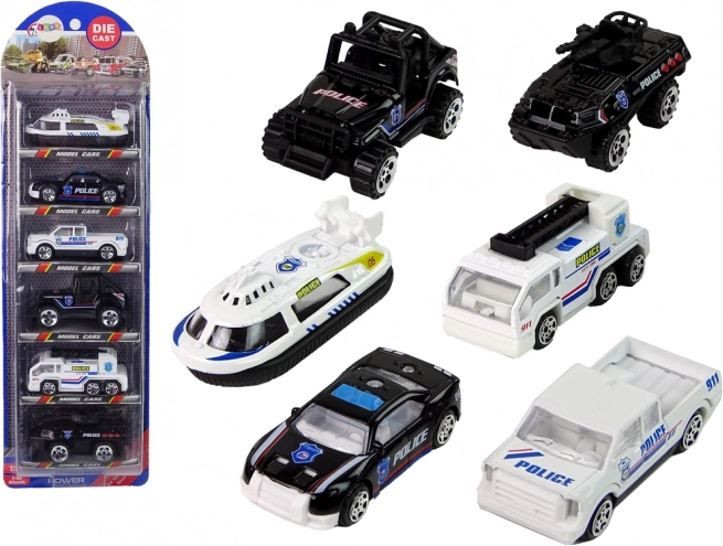 Set of Police Vehicles 1:64