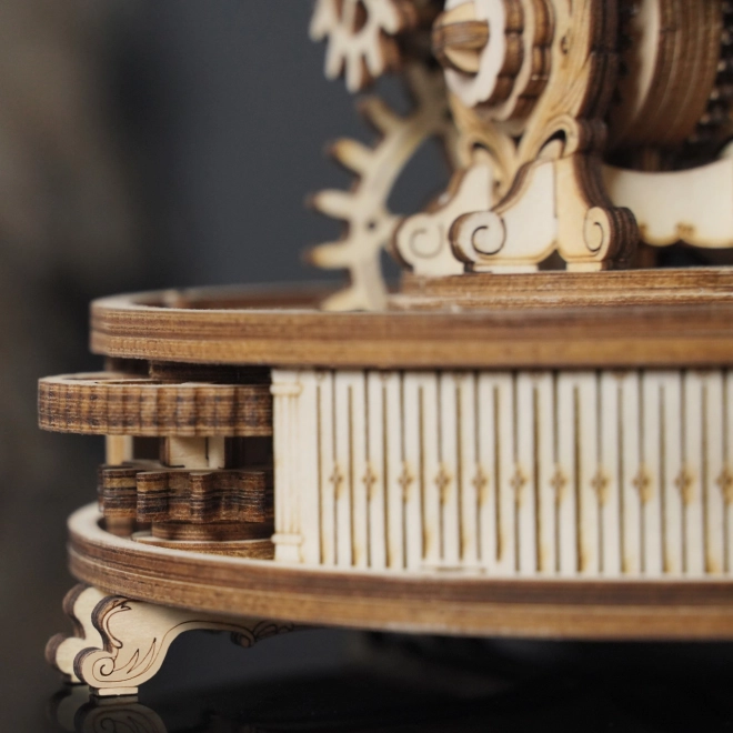 RoboTime 3D houten mechanische puzzel Verlichte globe