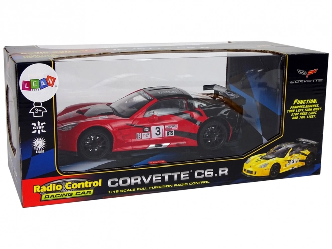 Sport Racing RC Car 1:18 Corvette C6.R Red 2.4G with Lighting