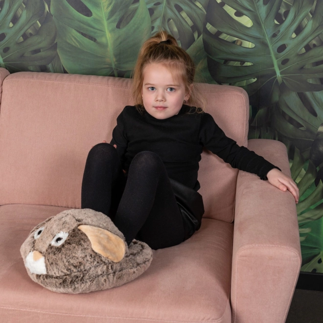 Warme pluchen pantoffel konijn