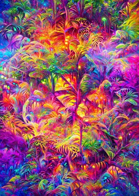 Geniet puzzel Tapijt van de jungle 1000 stukjes