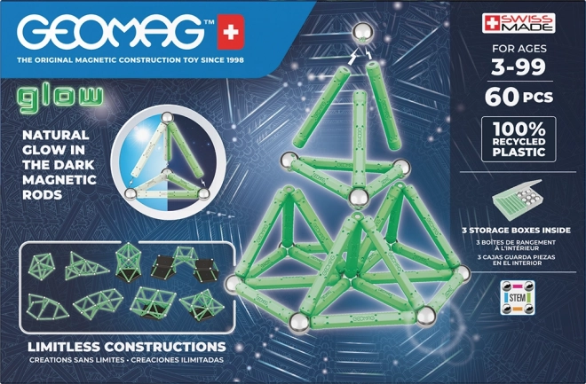 Geomag Glow Recycled Magnetic Cubes