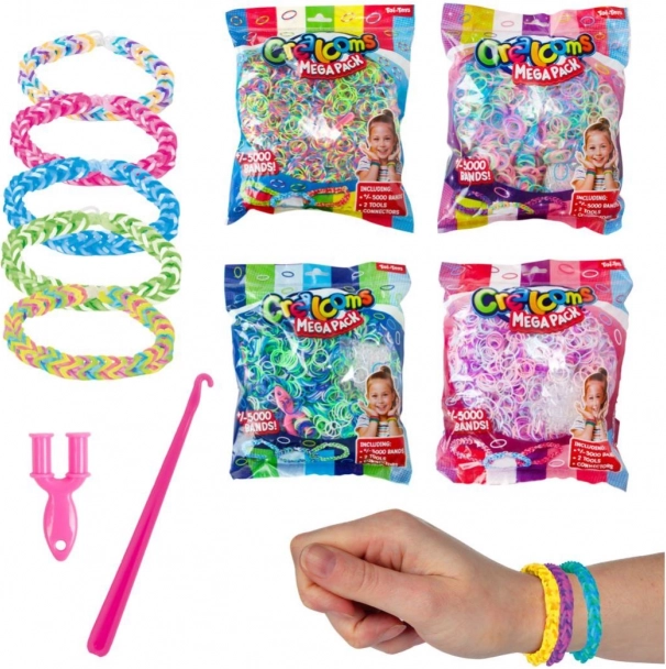 Maak je eigen armband - elastiekjes 5000 stuks en gereedschap in zak