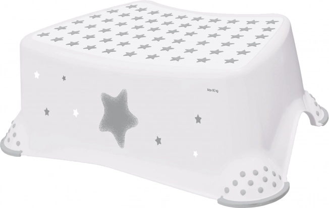 Step Stool for Toilet/Sink "Stars", Cosmic White