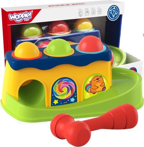 Woopie Children's Colorful Passage Toy with Hammer Montessori