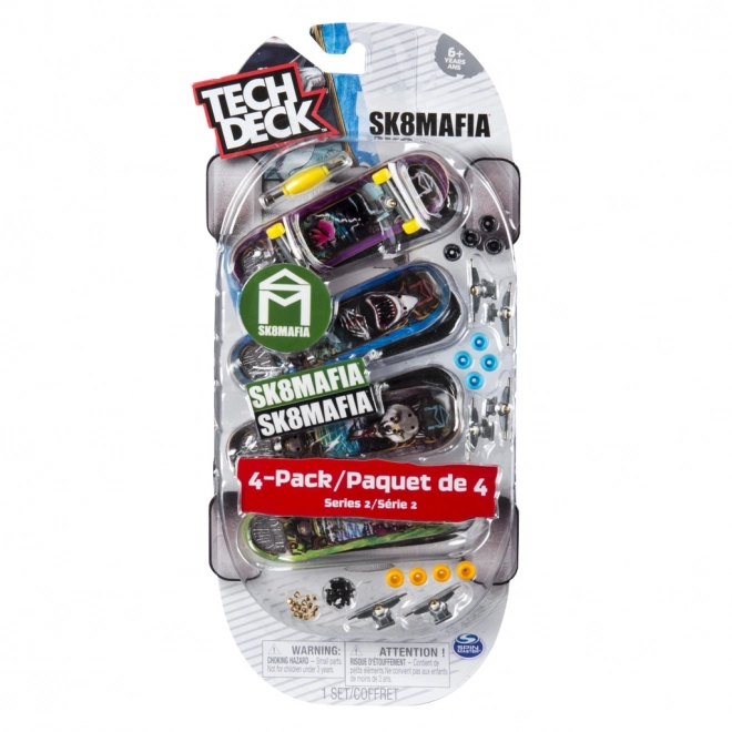 Tech Deck vingerboard vierdelige set