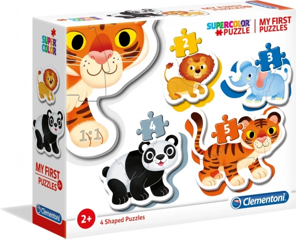 My First Puzzle Safari 4-in-1 (2–5 pieces) CLEMENTONI