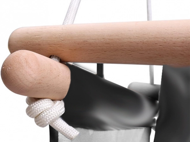 Wooden Baby Swing with Bucket Seat