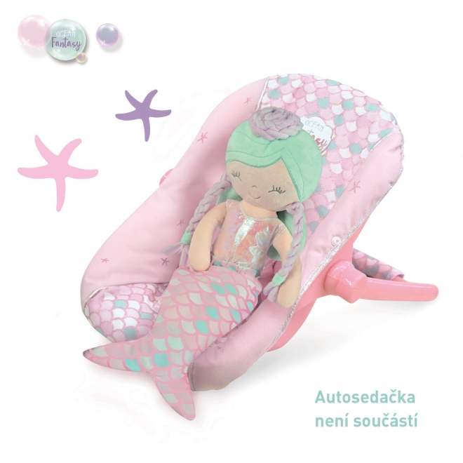 DeCuevas 20041 Pluche Pop 2-in-1 OCEAN FANTASY - 36 cm met Wieg
