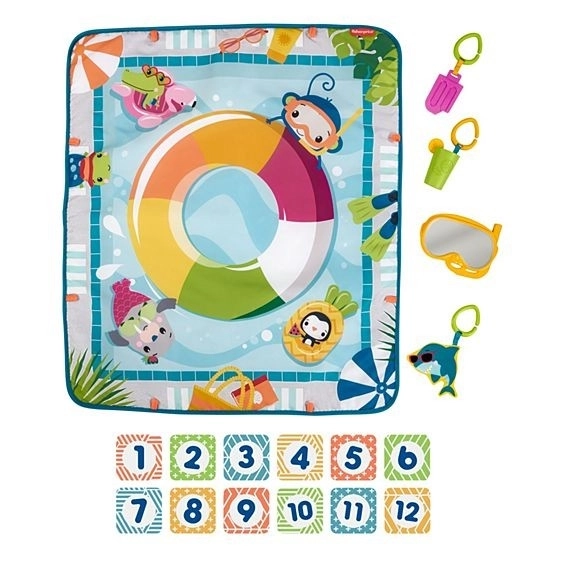 Fisher Price Spielmatte mit Poolmotiv