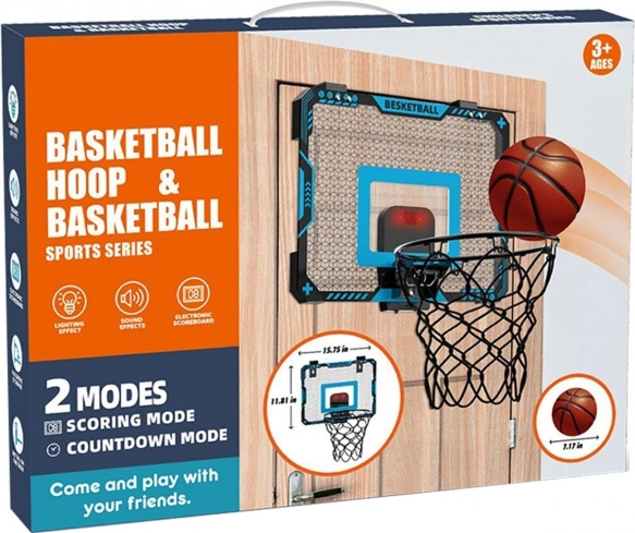 Panier de basket avec ballon et pompe