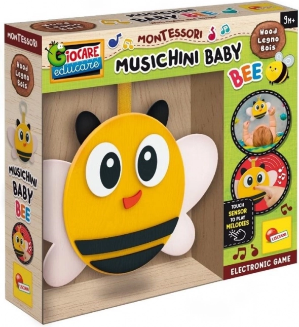 Abeille musicale Montessori en bois