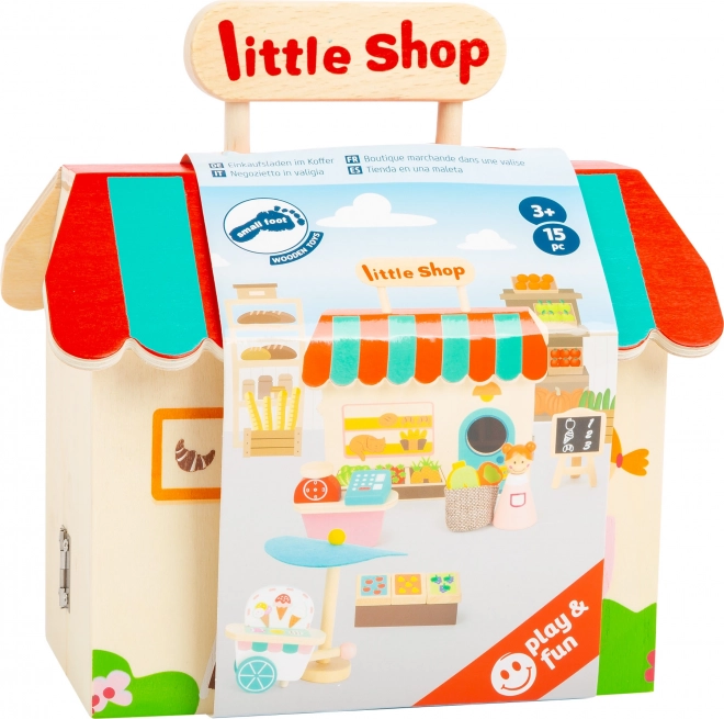 Houten winkel in koffer van Small Foot