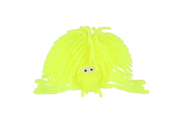 Boule anti-stress araignée silicone compressible 10cm à piles avec lumière 6 couleurs en sachet 16 pièces en boîte