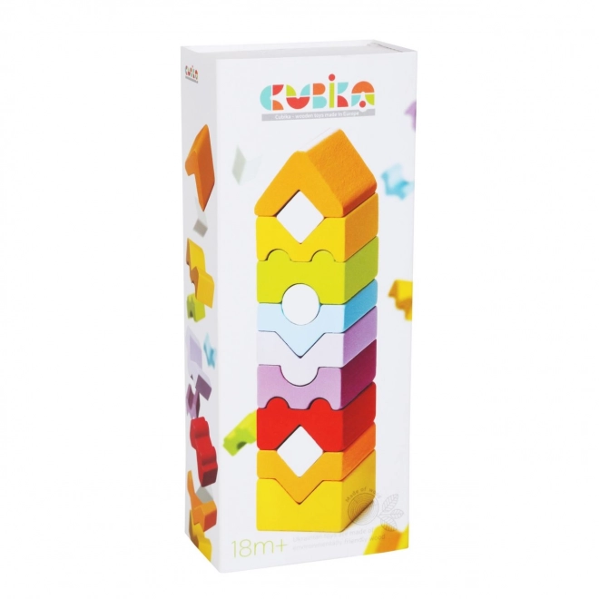 Toren XI - houten puzzel CUBIKA, 12 delen