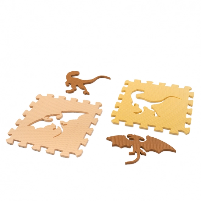 Schuimpuzzel met dinosaurussen en hek - 36 stuks