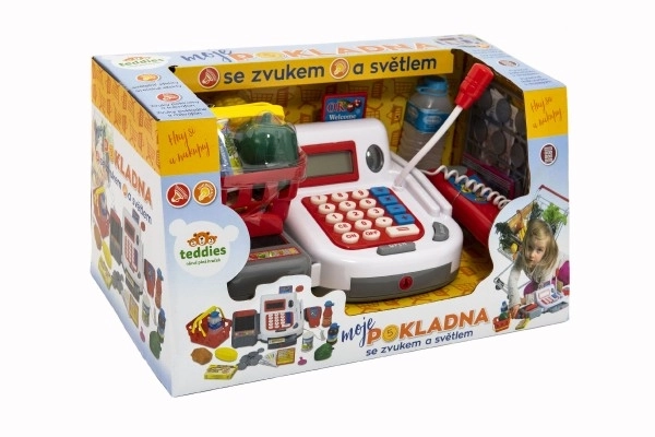 Digitale kassa met accessoires en geluid- en lichteffecten - 30 cm