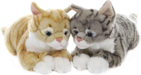 plush lying cat 48 cm
