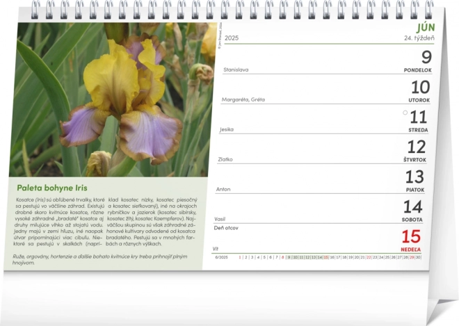 NOTIQUE Bureaukalender Tuinier 2025, 23,1 x 14,5 cm