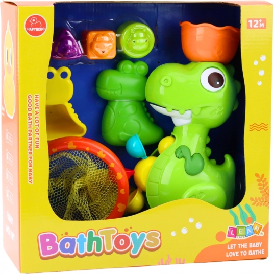 Set van badspeeltjes Dino met molentje