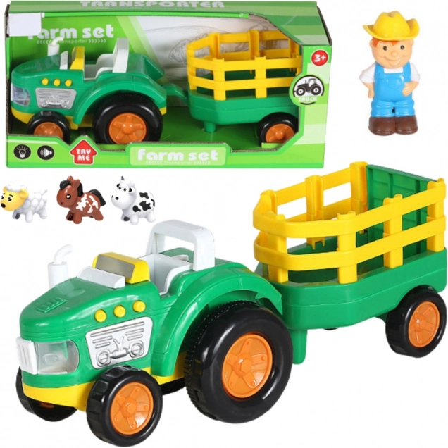 Farmer Set with Tractor and Animals