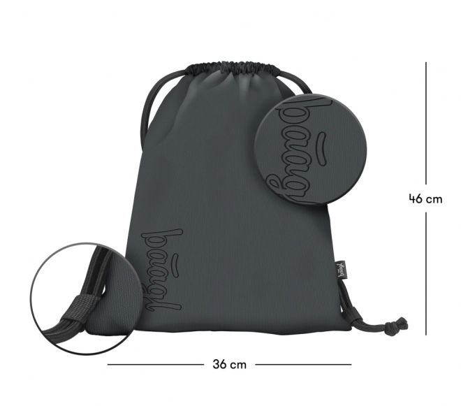 Baagl School Set Skate Darkness: Backpack, Pencil Case, and Bag