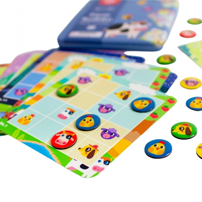 Tooky Toy Sudoku Spiel für Kinder - Bauernhof Edition