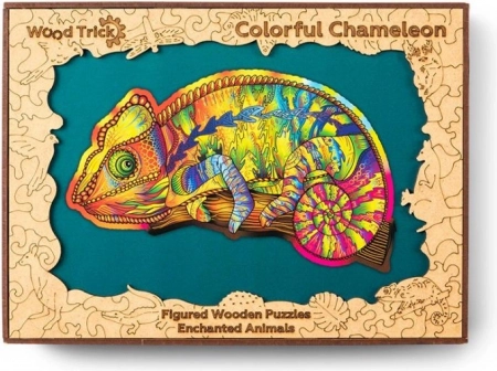 Wooden Chameleon Puzzle