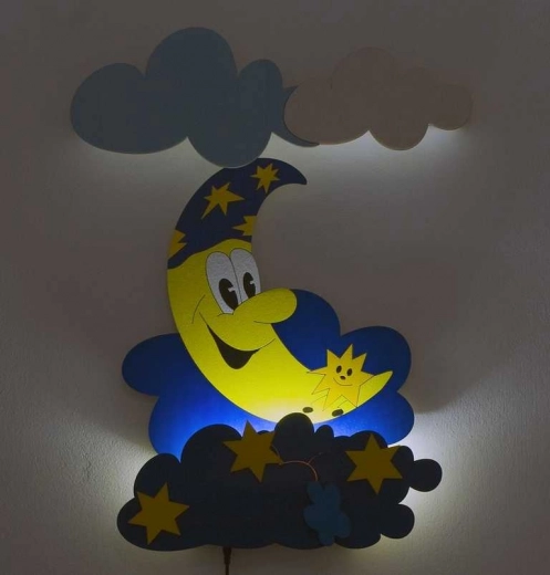 Gemütliches Nachtlicht mit Mondsichel