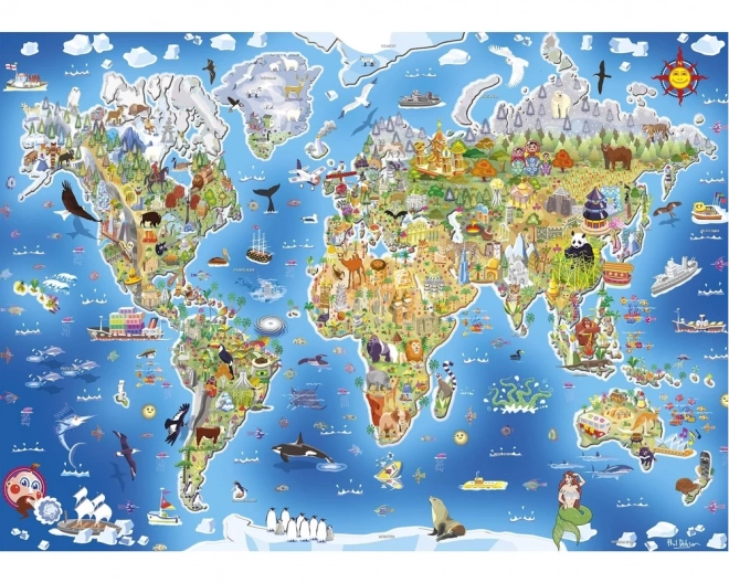 Educatieve puzzel Onze Wereld 250 stukjes