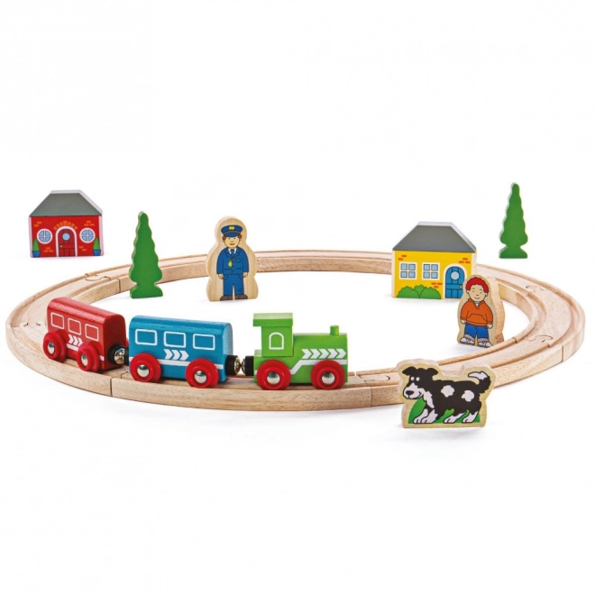Bigjigs Rail Mijn eerste treinbaan 19 delen