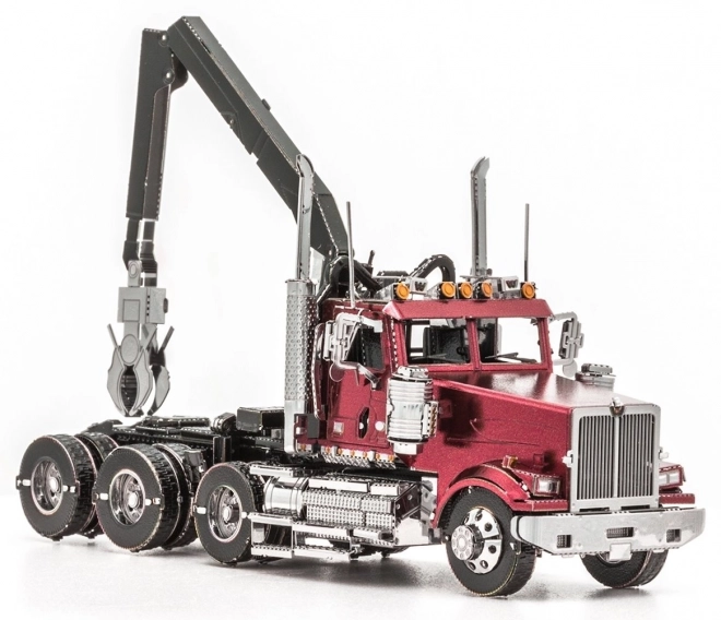 Metalen 3D-model Western Star 4900 met boomstam