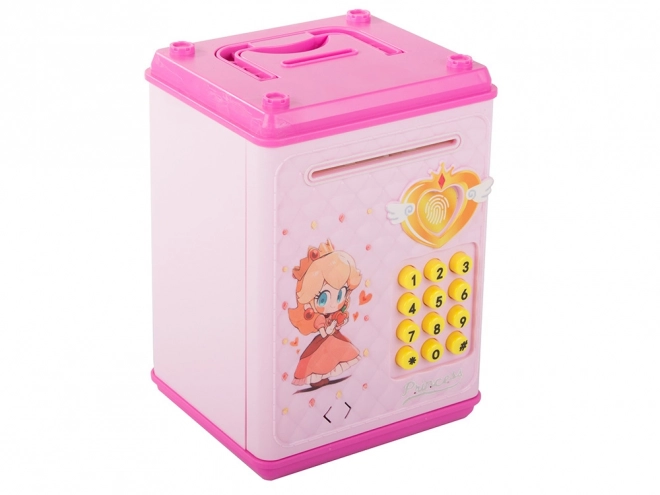 Children's Safe Pink with PIN Code for Banknotes and Coins