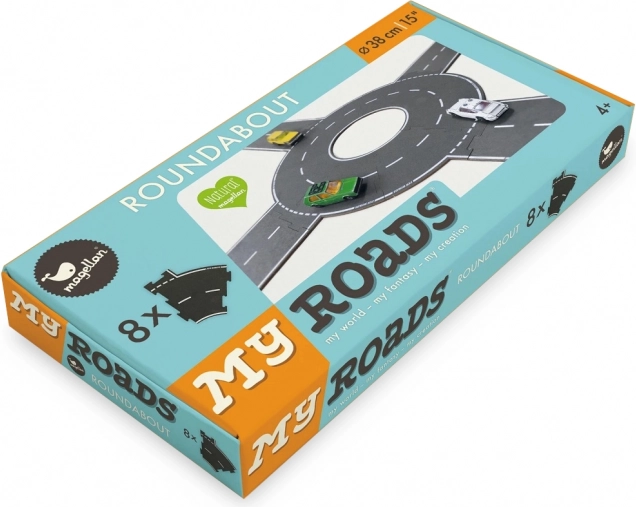 Magellan MyRoads rotonde van hout