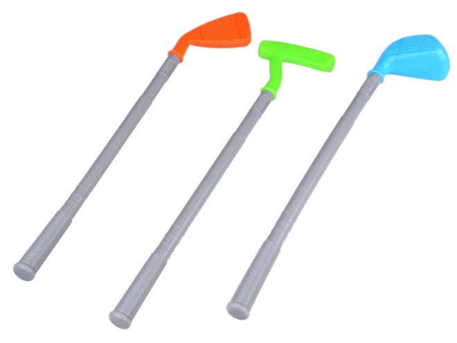 Set voor minigolf met standaard en accessoires