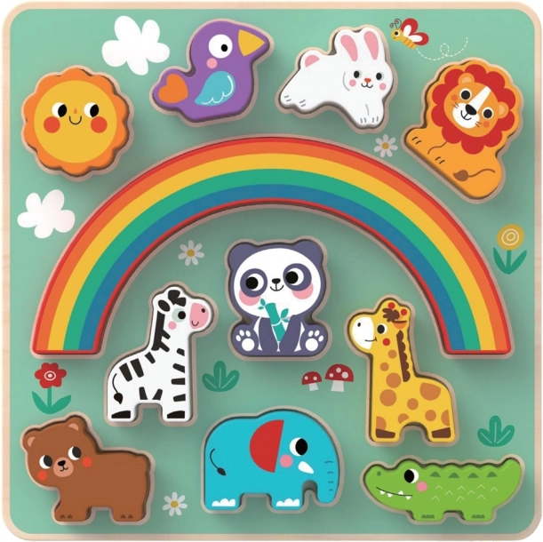 Puzzle d’équilibre avec animaux 2 en 1