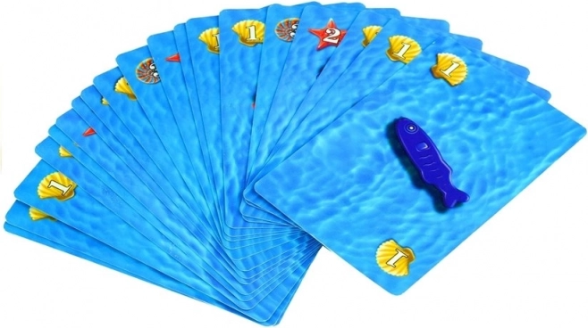 Kaarten en gekleurde visjes: leren door te spelen