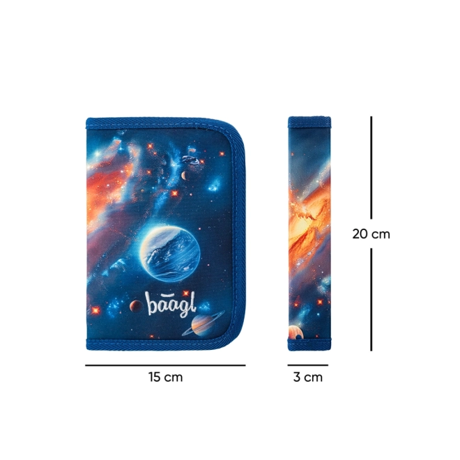 Spacious single-layer pencil case