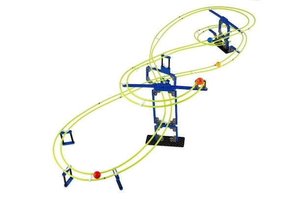 Knikkerrace spacerail plastic 220st in doos 39x28x7cm