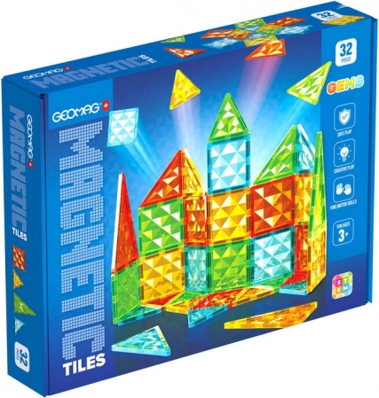Geomag Gems 32 magnetic tiles