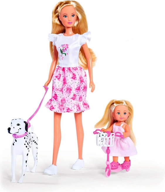 Twee poppen en twee dalmatiërs voor dubbel zoveel plezier