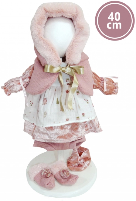 Llorens 540C CARLA - realistische pop met zacht stoffen lichaam - 40 cm