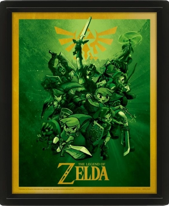 ZELDA 3D Picture with Lenticular Printing 23×28 cm
