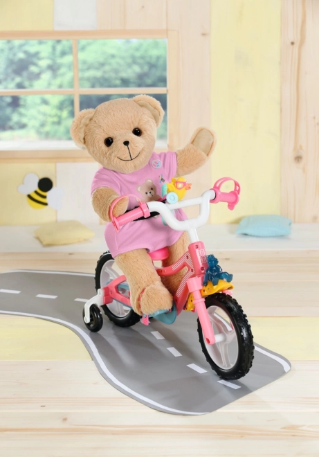 Teddybeer BABY born, roze kleding
