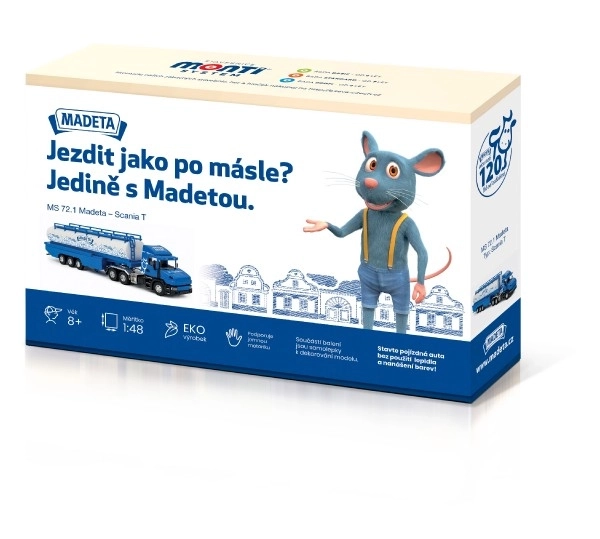 Bouwpakket Monti Systeem MS 72.1 Madeland Scania T 1:48 in doos 32x21x7,5cm
