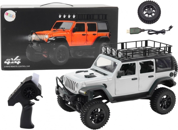 Terrein RC auto 2.4G met 4x4-aandrijving – grijs